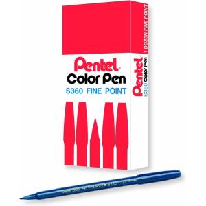image:imagePentel Arts Color Pen Violet Box of 12 S360108Marine Blue