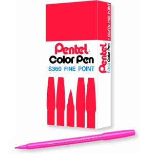 image:imagePentel Arts Color Pen Violet Box of 12 S360108Pink