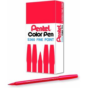 image:imagePentel Arts Color Pen Violet Box of 12 S360108Red