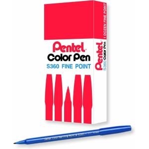 image:imagePentel Arts Color Pen Violet Box of 12 S360108Steel Blue