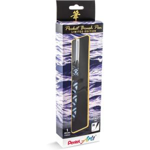 image:imagePentel Arts Limited Edition Pocket Brush Inking Brush Pen Indigo Wrap GFKP3F3BPA