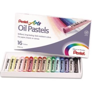 image:imagePentel Arts Oil Pastel Set Assorted Colors Set of 25 PHN251 Count Pack of 16