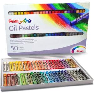 image:imagePentel Arts Oil Pastel Set Assorted Colors Set of 25 PHN2550 Count Pack of 1