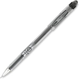 image:imagePentel Arts Slicci 08mm Needle Tip Medium Gel Pen Silver Metallic Ink BG208Z 12 PackBlack