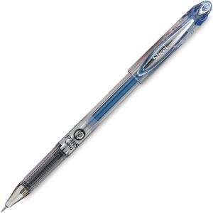 image:imagePentel Arts Slicci 08mm Needle Tip Medium Gel Pen Silver Metallic Ink BG208Z 12 PackBlue