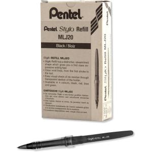 image:imagePentel Arts Tradio Stylo Sketch Pen Refills Black Box of 12 MLJ20A