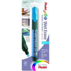 image:imagePentel Arts Wet Erase Chalk Marker Jumbo Tip Black Ink Box of 12 SMW56ABlue
