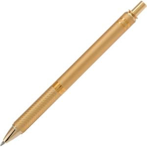 image:imagePentel EnerGel Alloy Retractable Gel Pen Gold Barrel Black Ink Includes Gif Box BL407XABXGold