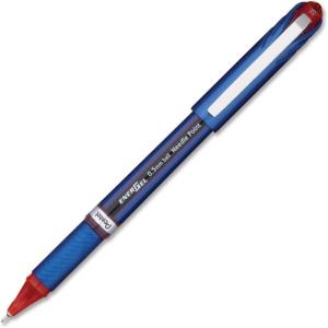 image:imagePentel EnerGel Euro Ballpoint Pen 05mm Needle Tip Black Ink BLN25ARed