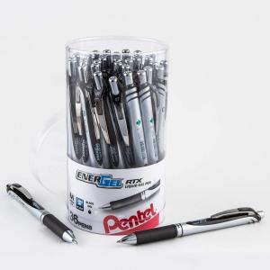 image:imagePentel EnerGel RTX RT Liquid Gel Pen Med Metal Tip 07mm Blue Ink Box of 12 BL77PC12C1Black
