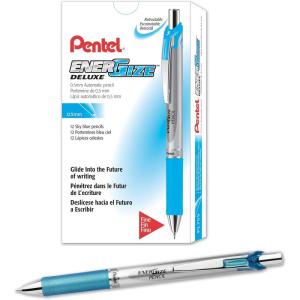 image:imagePentel EnerGize Mechanical Pencil 05mm Violet Accents Box of 12 PL75VSky Blue Accents