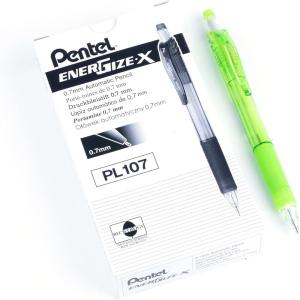 image:imagePentel EnerGizex Mechanical Pencil 07mm Sky Blue Barrel Box of 12 PL107SLight Green Barrel