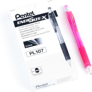 image:imagePentel EnerGizex Mechanical Pencil 07mm Sky Blue Barrel Box of 12 PL107SPink Barrel