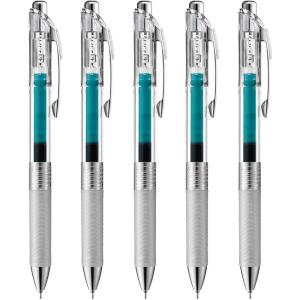 image:imagePentel Energel Infree Gel Ink Ballpoint Pen 05mm Needle Tip Turquoise blue Ink 5 pen setJapan Import