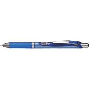image:imagePentel Energel Knock Ballpoint Pen 05mm Needle Tip Black Ink Silver Body with Black Accent BLN75ZABlue Body with Blue Accent