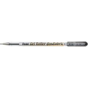 image:imagePentel Gel Roller for Fabric 10mm Bold Lines Permanent Black Ink Box of 12 BN15ABlack