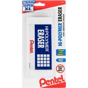 image:imagePentel HiPolymer Block Eraser Large White Pack of 10 ErasersWhite
