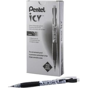 image:imagePentel ICY Mechanical Pencil 09mm Tinted Black Barrel 12 pack AL29TA 09 mm