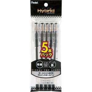 image:imagePentel K105GB Hybrid Ballpoint Pen 05 Red Set of 10Black 5pcs