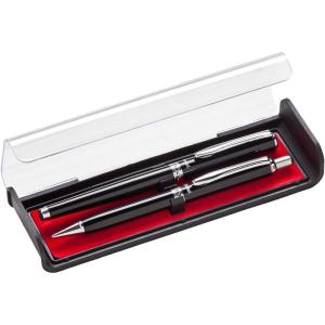 image:imagePentel Libretto Roller Gel Pen and Pencil Set with Gift Box Pen 07mm and Pencil 05mm Black Barrels K6A8AA