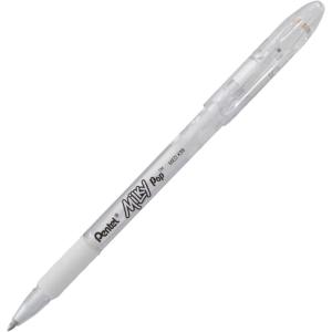 image:imagePentel Milky Pop Pastel Gel Pen 08mm Medium Line Yellow Ink  K98LG Box of 12White