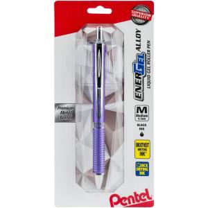 image:imagePentel PINK BCA EnerGel Alloy RT Premium Liquid Gel Pen 07mm Medium Line Pink Barrel Black Ink 1 Pack BL407PBPAViolet