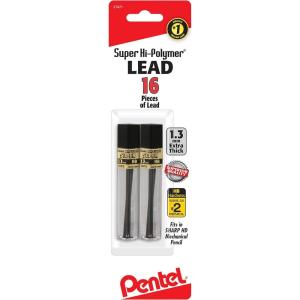 image:imagePentel PentelCH13BPHB2 Super HiPolymer Lead Refill 13mm HB 8PcsTube 2Pk2 Count Pack of 1
