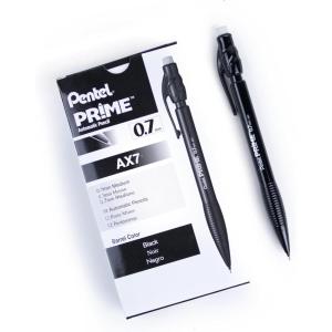 image:imagePentel Prime Mechanical Pencil 07mm Assorted Barrel Colors Pack of 6 AX7BP6MBlack