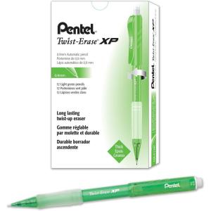 image:imagePentel QE419A TwistErase Express Mechanical Pencil 9mm Black Box of 1 DozenLight Green