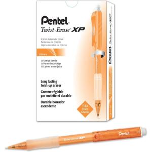 image:imagePentel QE419A TwistErase Express Mechanical Pencil 9mm Black Box of 1 DozenOrange