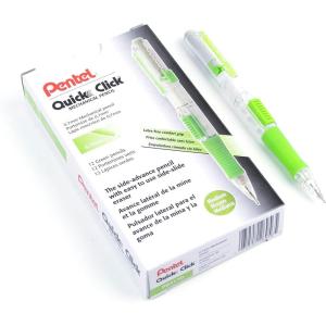 image:imagePentel Quick Click Mechanical Pencil 07mm Medium Black Barrel Box of 12 Pencils PD217AGreen