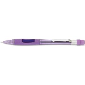 image:imagePentel Quicker Clicker Automatic Pencil 07mm Lead Size Transparent Violet Barrel Box of 12 PD347TVViolet