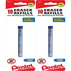 image:imagePentel Refill Eraser for AL Ax and PD Series Pencils 5 PcsTube 3PK5 Count Pack of 2