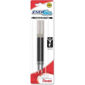 image:imagePentel Refill Ink For ENERGEL amp Lancelot Gel Pen 07mm Metal Tip Medium Red Ink Pack of 2 LR7BP2BBlack