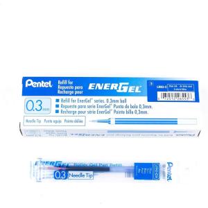 image:imagePentel Refill Ink for EnerGel Liquid Gel Pen 03mm Extra Fine Line Needle Tip Black Ink Box of 12 LRN3ABlue