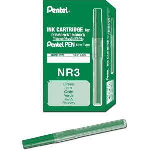 image:imagePentel Refill Ink for Handy Lines Permanent Marker Red Ink Box of 12 NR3BGreen
