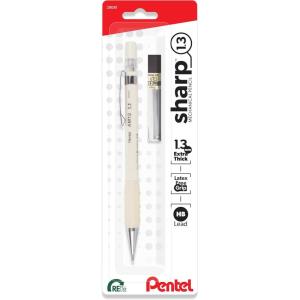 image:imagePentel Sharp 13 Mechanical Pencil 13mm Extra Thick Line Includes Refill Lead WritingOfficeTestTaking Pencil Pastel Violet Barrel AM13LBPVOffWhite