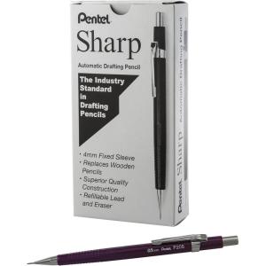 image:imagePentel Sharp Mechanical Pencil 05mm Metallic Purple Barrel Box of 12 P205MV