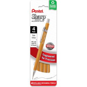 image:imagePentel Sharp Mechanical Pencil 09mm Bold Line Yellow Barrel Pack of 4 P209PF4G09mm