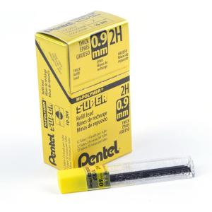 image:imagePentel Super HiPolymer Lead Refill 09mm Thick 2B 180 Pieces of Lead 12 Tubes of Lead 5092B2H Lead