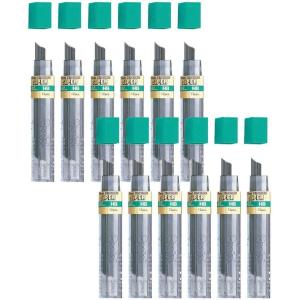 image:imagePentel Super HiPolymer Lead Refill 09mm Thick HB 180 Pieces of Lead 12 Tubes of Lead 509HB12 Count Pack of 1