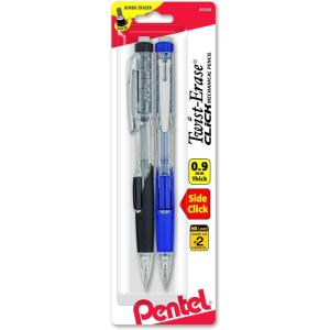 image:imagePentel TwistErase CLICK Mechanical Pencil 09mm CLEAR Barrel 2 Pack PD279TBP2M