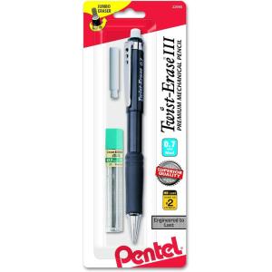 image:imagePentel TwistErase III Mechanical Pencil 07mm Medium Line with Lead and Eraser Refills QE517LEBP