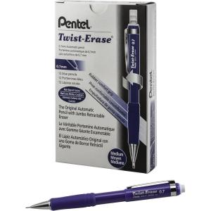 image:imagePentel TwistErase III Mechanical Pencil 07mm Red BarrelBlue