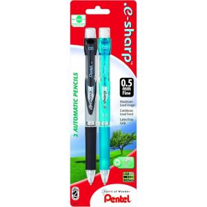 image:imagePentelESharp Automatic Pencil 07mm Assorted Barrels 2 Pack AZ127BP2MK605mm