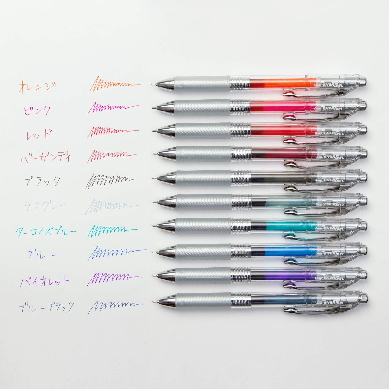image:imagePentel BLN74TL10 Gel Ink Ballpoint Pen ENERGEL IN FREE 04mm 10 Colors