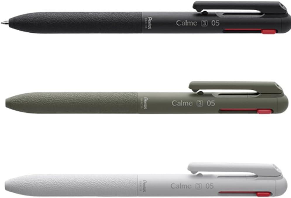 image:imagePentel BXAC37S TriColor Ballpoint Pen Calme 003 inches 07 mm Turquoise BlueWhite Shaft