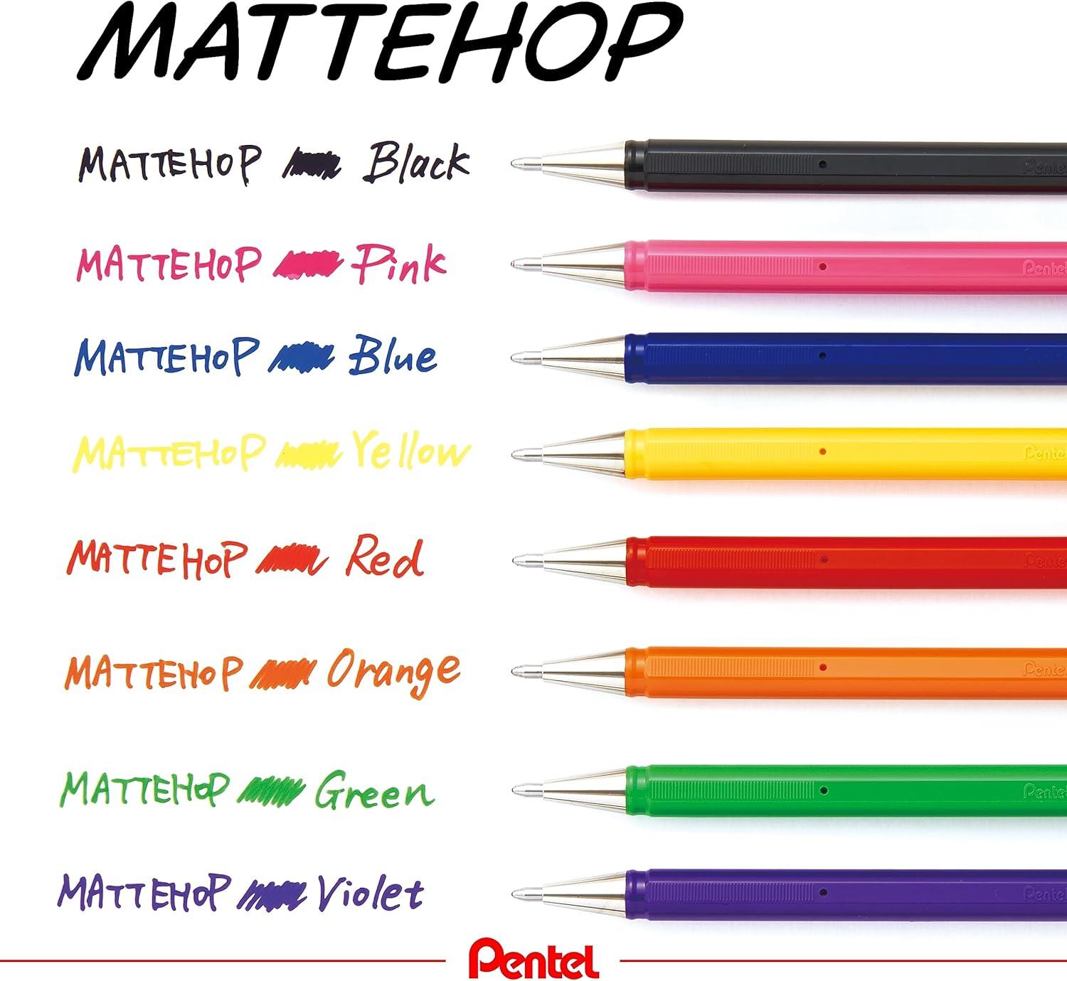 image:imagePentel Color Ballpoint Pen Matte Hop Brown 10 Pens K110VEAssorted
