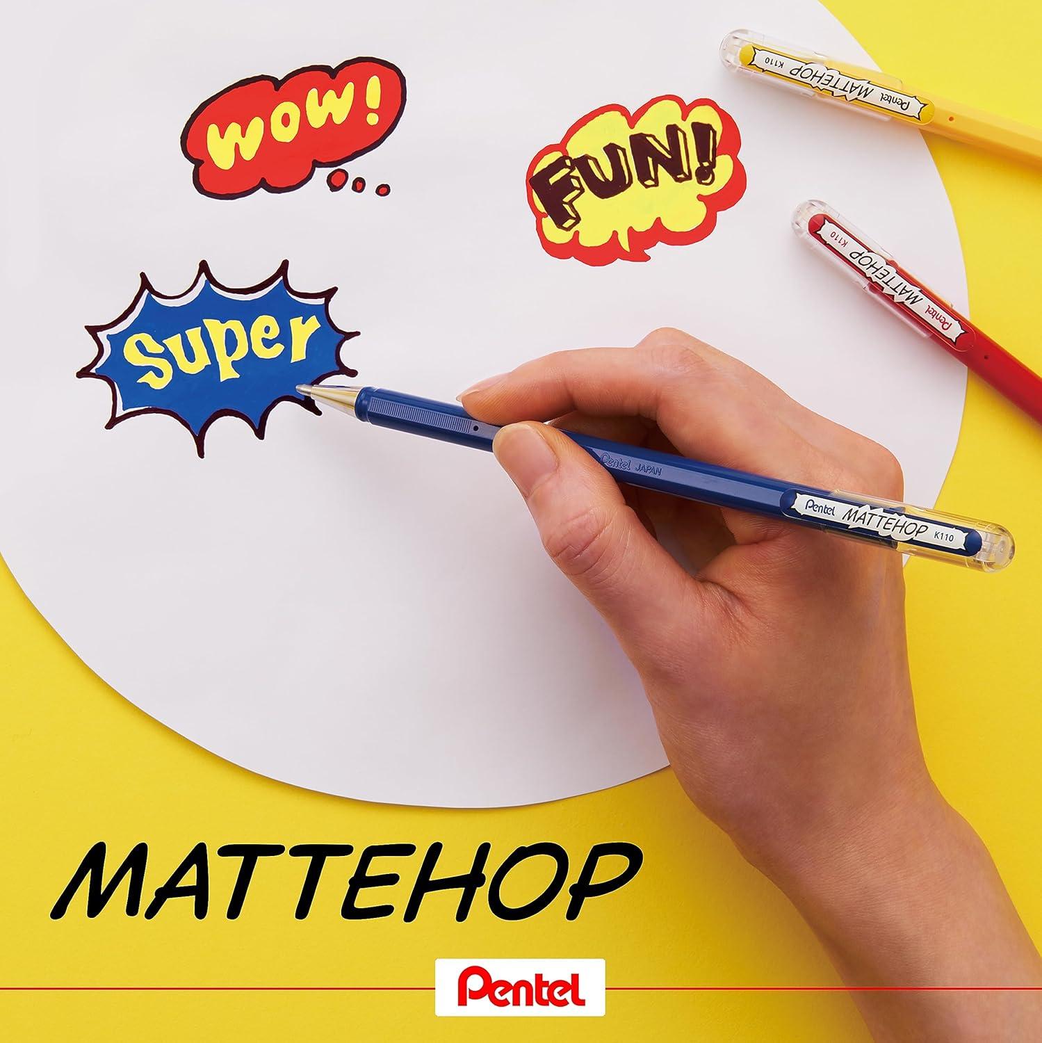 image:imagePentel Color Ballpoint Pen Matte Hop Brown 10 Pens K110VEAssorted