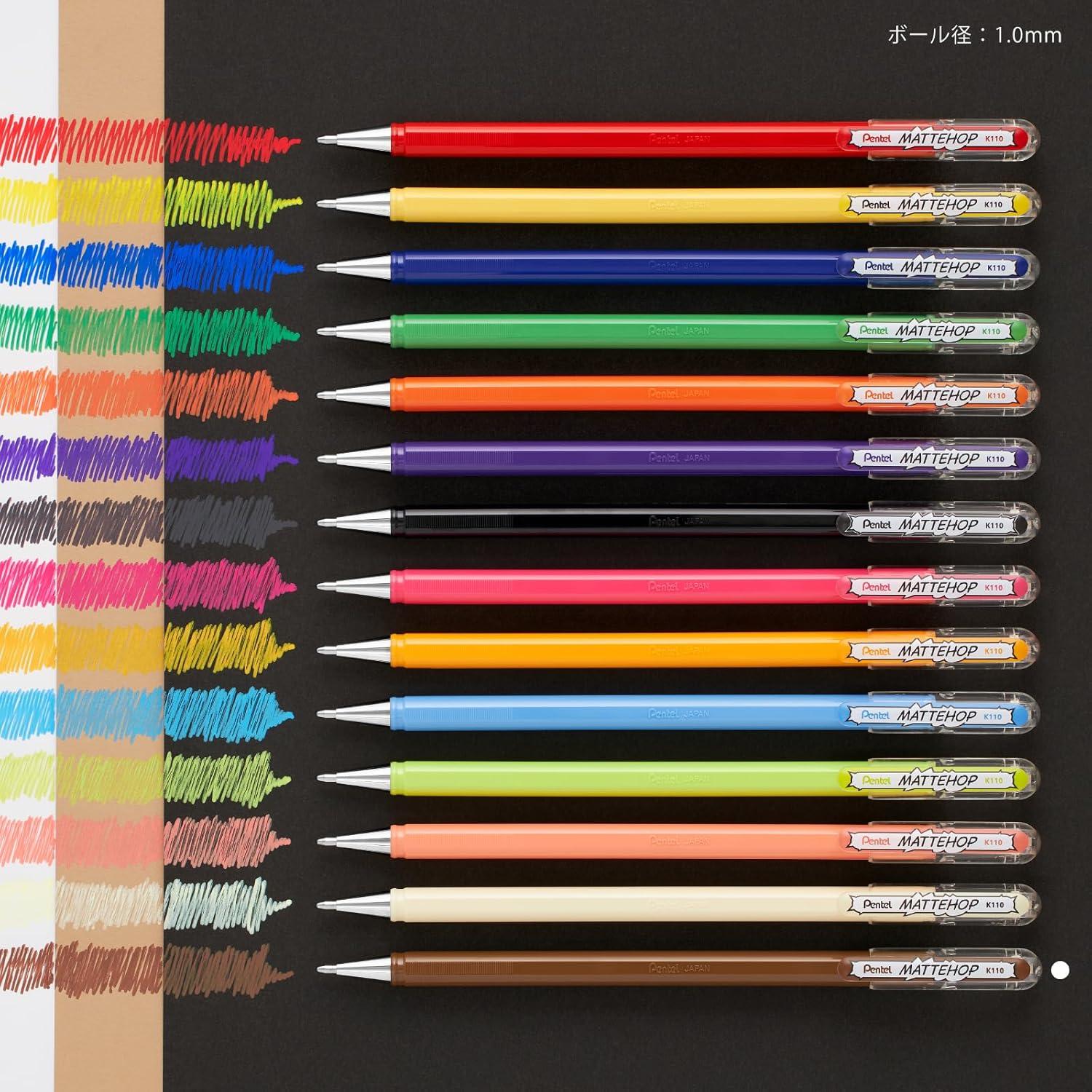 image:imagePentel Color Ballpoint Pen Matte Hop Brown 10 Pens K110VEBraun